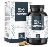Black Maca Complex Capsules - High Strength & Effective with 3000 mg Black Maca Root Extract, 2000 mg Yellow Maca Root Extract & Ginseng - Developed & Tested in Germany