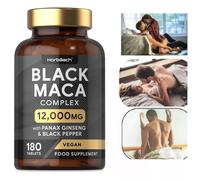 Black Maca - High Strength Maca 12,000mg - 180 Vegan Capsules