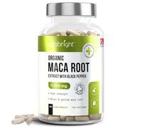 Black Maca Root Capsules 11,000mg | 180 Capsules | Extra Strength Organic Powder Extract | Maca Peruana | Vegan Supplement | VitaBright