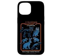 Black Magic Animal Rescue Blue Retro Funny Adult Humor Case for iPhone 15