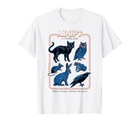 Black Magic Animal Rescue Blue Retro Funny Adult Humor T-Shirt
