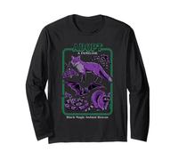 Black Magic Animal Rescue Purple Retro Funny Adult Humor Long Sleeve T-Shirt