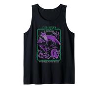 Black Magic Animal Rescue Purple Retro Funny Adult Humor Tank Top