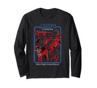 Black Magic Animal Rescue Red Retro Funny Adult Humor Long Sleeve T-Shirt