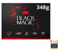 Black Magic Dark Chocolate Box 348g | Luxury Assorted Dark Chocolates Gift Selection | Rich Cocoa Treats for Men & Women | Perfect Christmas, Birthday & Thank You Gift
