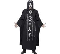 Black Magic Halloween Fancy Dress Dark Arts Voodoo Costume Men Medium