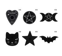 Black Magic Spell Mixed Candle Holder (Pack of 36) Something Different Black One Size