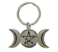 Black Magic Triple Moon Keyring Grey