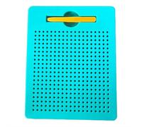 Black Magnetic Drawing Board, Magic Slate, Magnetic Game with Balls and Pen for Boys & Girls, Portable Learning Board for Car & Airplane Trips (Green)