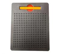 Black Magnetic Drawing Board, Magic Slate, Magnetic Game with Balls and Pen for Boys & Girls, Portable Learning Board for Car & Airplane Trips (Black)