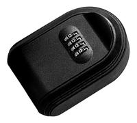 (Black) Magnetic Lock Box - Small Car and Door Magnetic Key Box,Thickened Hide Spare Key Outside Holder, Large Capacity Waterproof Anti-Theft Safety Lock Box