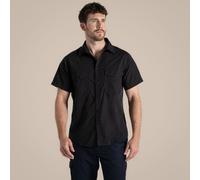 Craghoppers Mens Expert Kiwi Short Sleeved Shirt, Black, Size L