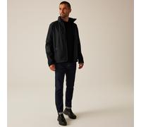 Black male L Regatta Professional Men's Hydroforce 3 Layer Membrane Hooded Softshell Jacket Black, Size: L