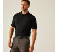 Black male S Regatta Professional Men's Classic Polo Shirt Black, Size: S