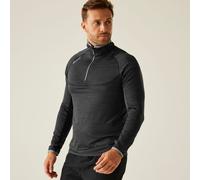 Regatta Scorch Black Men's Moisture-wicking Half-zip Stretch Fleece #TRF644