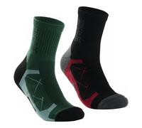 Black male UK 6-8 Regatta Men's 2 Pack Outdoor Active Sock Black, Size: UK 6-8