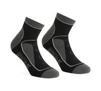 Black male UK 9-12 Regatta Men's 2 Pack Samaris Trail Sock Black, Size: UK 9-12