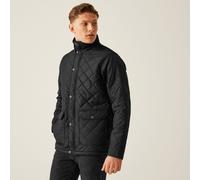 Black male XL Regatta Professional Men's Diamond Insulated Quilted Jacket Black, Size: XL