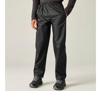 Black male XXL Regular Regatta Men's Waterproof Pack-It Overtrousers Black, Size: XXL Regular