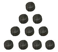 Black Malleable Iron Cast Pipe Fitting Cap, 10 Pack Black Pipe Caps for Steampunk Vintage Shelf Bracket DIY Plumbing Pipe Decor Furniture (1)