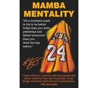 Black Mamba Inspirational Quotes Poster, Black Mamba Mentality Wall Art Decor, Jersey Canvas Art Poster for Man Cave Boys Room Office Decor, A Gift for Dear Basketball Fans, 16"x24" - Unframed