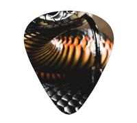 Black Mamba Snake Print,12 Pcs Guitar Pick,3 Different Thickness Plectrums for Acoustic Guitar Bass Ukulele (0.46mm 0.96mm 0.71mm)