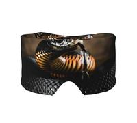 Black Mamba Snake Print, Full Eye Covers Light Blocking Eye Mask Sleep Eye and Ear Muffs