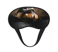 Black Mamba Snake Print, Full Eye Covers Light Blocking Eye Masks Blackout Sleep Eye Muffs