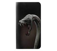 Black Mamba Snake PU Leather Flip Case Cover For Motorola Moto E6 Plus, Moto E6s