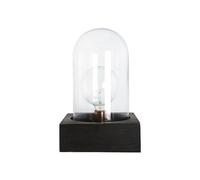 Black Mango Wooden Base Table Lamp by House Doctor
