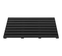 (Black) MantraRaj Bamboo Duckboard Bath Mat Anti Slip Mat Spa, Bath, Shower Bathroom Decor Easy to Clean Water Resistant Shower Mat Slatted