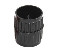 Black Manual 2 in 1 Pipe Deburring Tool Plastic Pipe Reamer Hand Chamfering Tool Inner-Outer Reaming Deburring Cutters Pipe Reamer for Copper Aluminum PVC PPR