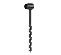 Black Manual Auger Drill, Carbon Steel Survival Drill, Self - Tapping Wood Auger Drill for Wilderness Camping, Shelter Building and Indoor Woodworking (16-230mm)
