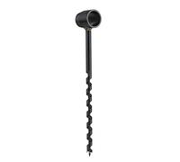Black Manual Auger Drill, Carbon Steel Survival Drill, Self - Tapping Wood Auger Drill for Wilderness Camping, Shelter Building and Indoor Woodworking (10-230mm)