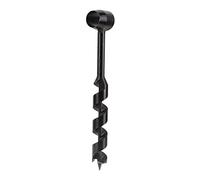 Black Manual Auger Drill, Carbon Steel Survival Drill, Self - Tapping Wood Auger Drill for Wilderness Camping and Indoor Woodworking, Lightweight Portable Hand Auger Tool (25-230mm)