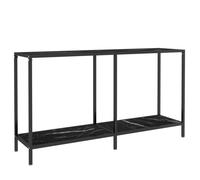 (black marble, 140 x 35 x 75.5 cm) vidaXL Console Table Tempered Glass Hall Side Table Multi Colours Multi Sizes