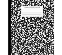 Black Marble Composition Notebook, Wide Ruled School Notebook for Students, Aesthetic Marble Journal for Class Notes, 7.5 x 9.25: Stylish marble cover ... class notes, journaling and everyday writing
