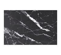 Black Marble Effect Tabletop 100x62 cm - 8mm Rectangular Dining & Coffee Table Replacement - Sleek Modern Easy to Clean Surface for Garden & Home Use