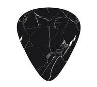 Black Marble Guitar Plectrums 12 Pieces For Ukulele Bass Instrument Accessories