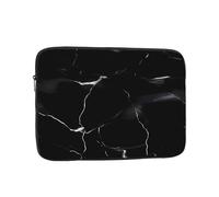 Black Marble Laptop Case 12 inch, Shockproof Protective Computer Sleeve Cover Water Resistant Laptop Bag Carrying Tablet Cover Briefcase Handbags Gifts for Men Women