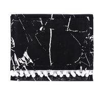 Black Marble Microwave Oven Cover Cotton Linen Dustproof Protective Cloth | Modern Minimalist Styling, Oil Splash Protection, Appliance Top Coverage, Suitable for Kitchens, Offices, Apartments
