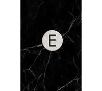 Black Marble Monogram Journal - “E”