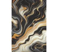 Black Marble Notebook: Blank Lined Notebook for All Ages, Black, Marble, Pattern, Design | 6x9 inches, 110 pages | Gifts for Birthdays, Christmas, Thanksgiving and more