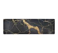 Black Marble Pattern Hot Pad Trivet 12x40 Inches Hot Pan Pad Heat Resistant Table Runner