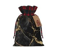 Black marble -Print Multi-Colored Burlap Drawstring Pouches, Eco-Friendly Bags For Parties Wedding Favors Packaging S Size