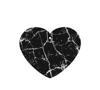 (Black Marble) Printed Paper Car Air Freshener Lavender Scented Hanging Odor Remover 10/40/100 Pcs for Vehicle Home Closet Wardrobe - Heart Shape