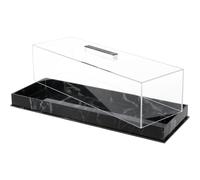 (Black Marble) Rectangular Cake Tray,Rectangular Cookie Storage Serving Tray | Dessert Holder Platter For Family Gatherings Birthdays Weddings
