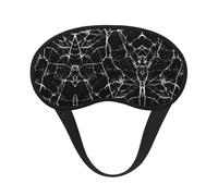 Black Marble Sleep Masks Silky Eye Cover Soft Satin Blindfold Elastic Strap Night Eye Shade for Women Men
