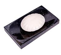 Black Marble Soap Dish - Polished and Shiny Marble Dish Holder - Beautifully Crafted Bathroom Accessory - by CraftsOfEgypt