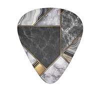 Black Marble Texture Gold Guitar Pick 12 Pieces Guitar Accessories Guitar Pickup Suitable For Guitar Yukriri And Other